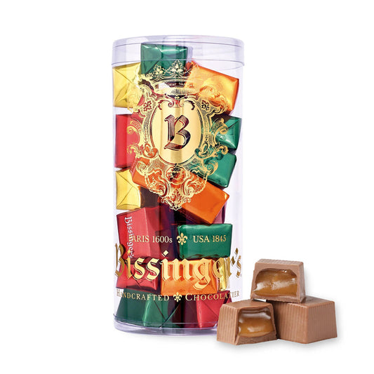 Bissinger's - Autumn & Thanksgiving - Milk Chocolate Caramel Filled Autumn Presents Tube - 8oz