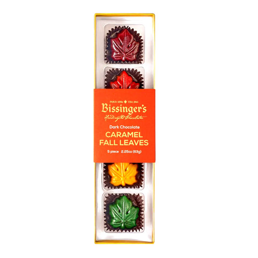 Bissinger's - Autumn & Thanksgiving - Dark Caramel Fall Leaves Flight - 5pc 2.25oz