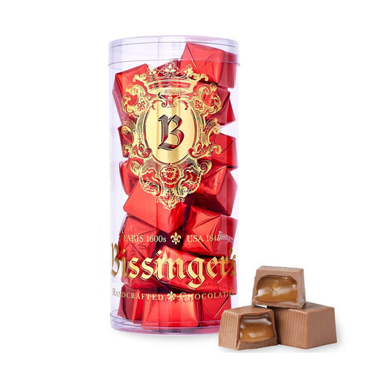 Bissinger's - Christmas - Milk Caramel Filled Red Presents Tube - 8oz
