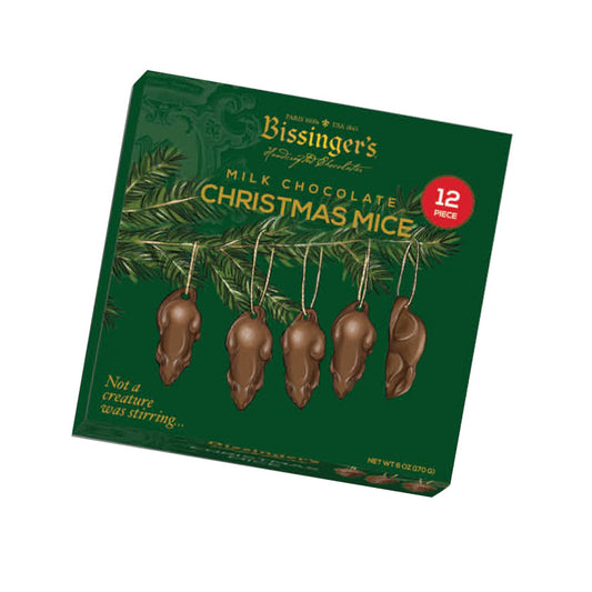Bissinger's - Christmas - Milk Chocolate Chocolate Mice - 12pc 6oz